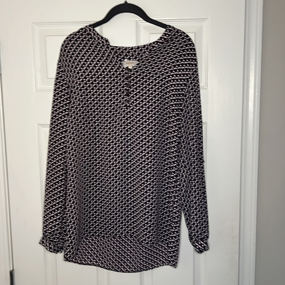 Laundry by Shelli Segal Women’s Black and Purple Blouse